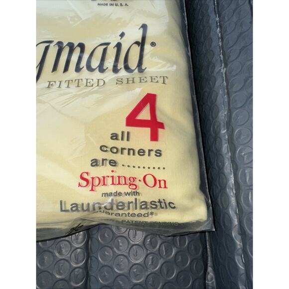 Vintage Springmaid Luxury Muslin 100% Fine Cotton Made in USA NEW Double Fitted - Picture 2 of 11